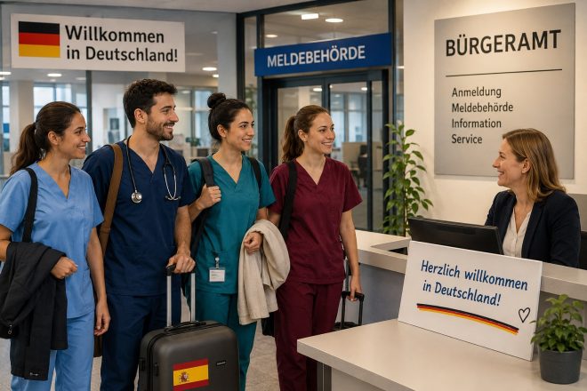 medizinisches Personal aus Spanien in Deutschland